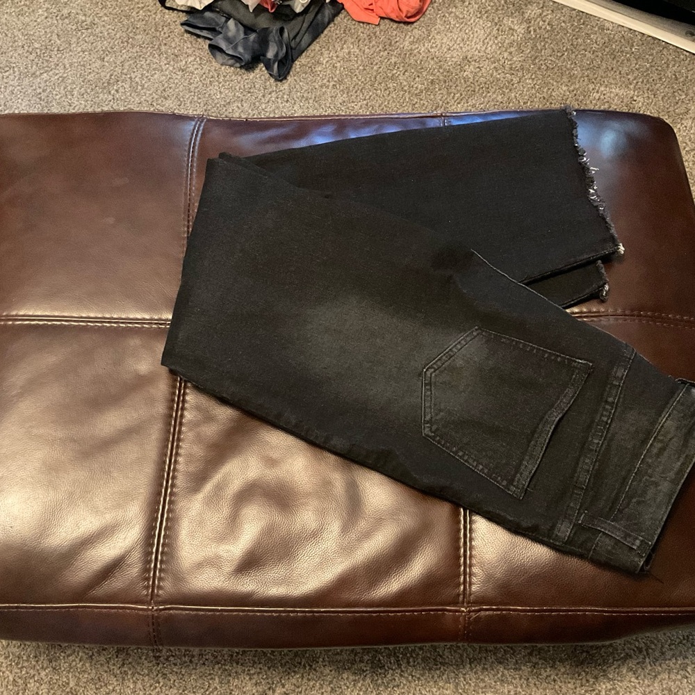 Womans Black Jeans wide leg